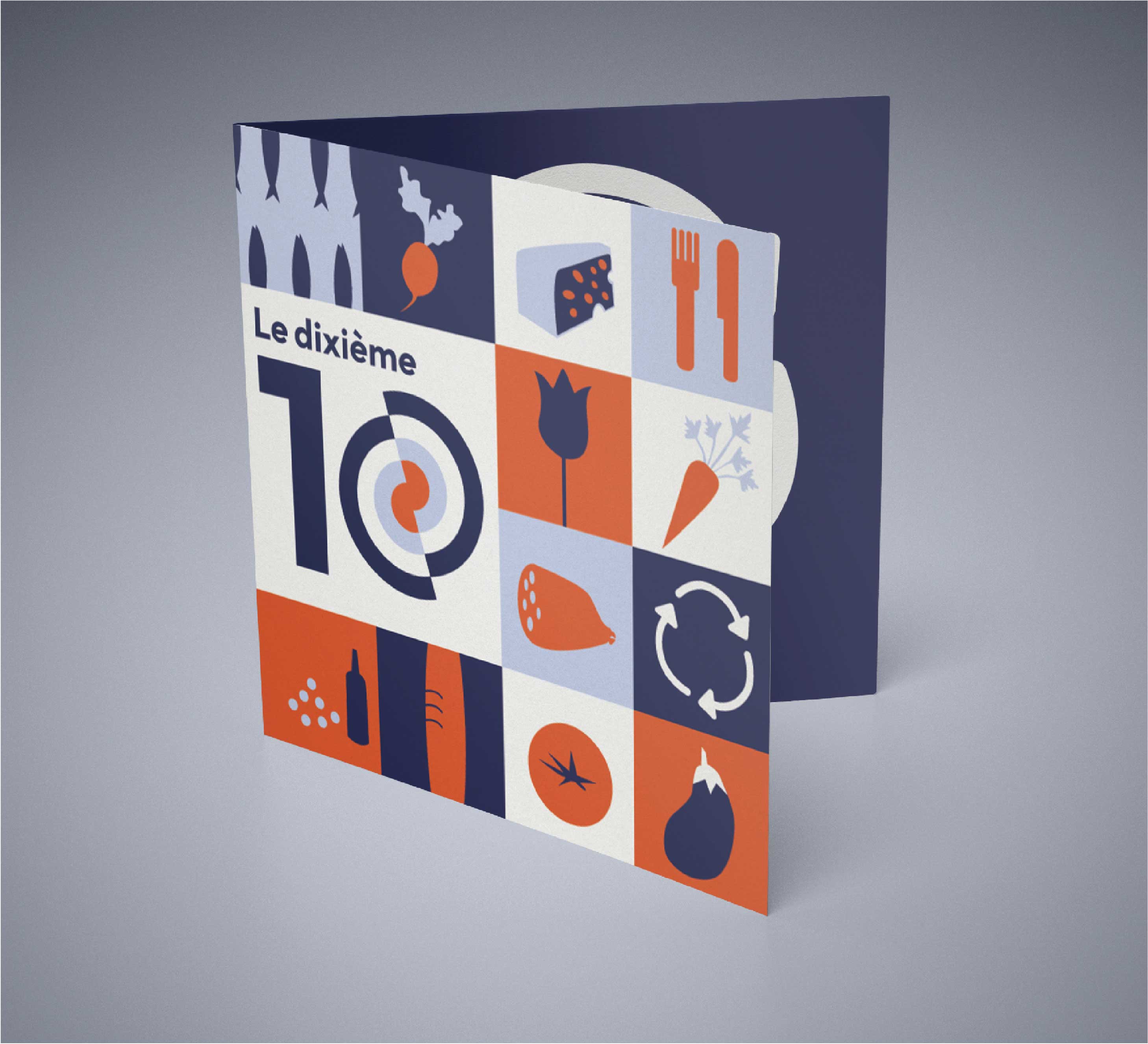 Dépliant à volets – création print avec mise en page structurée et design professionnel