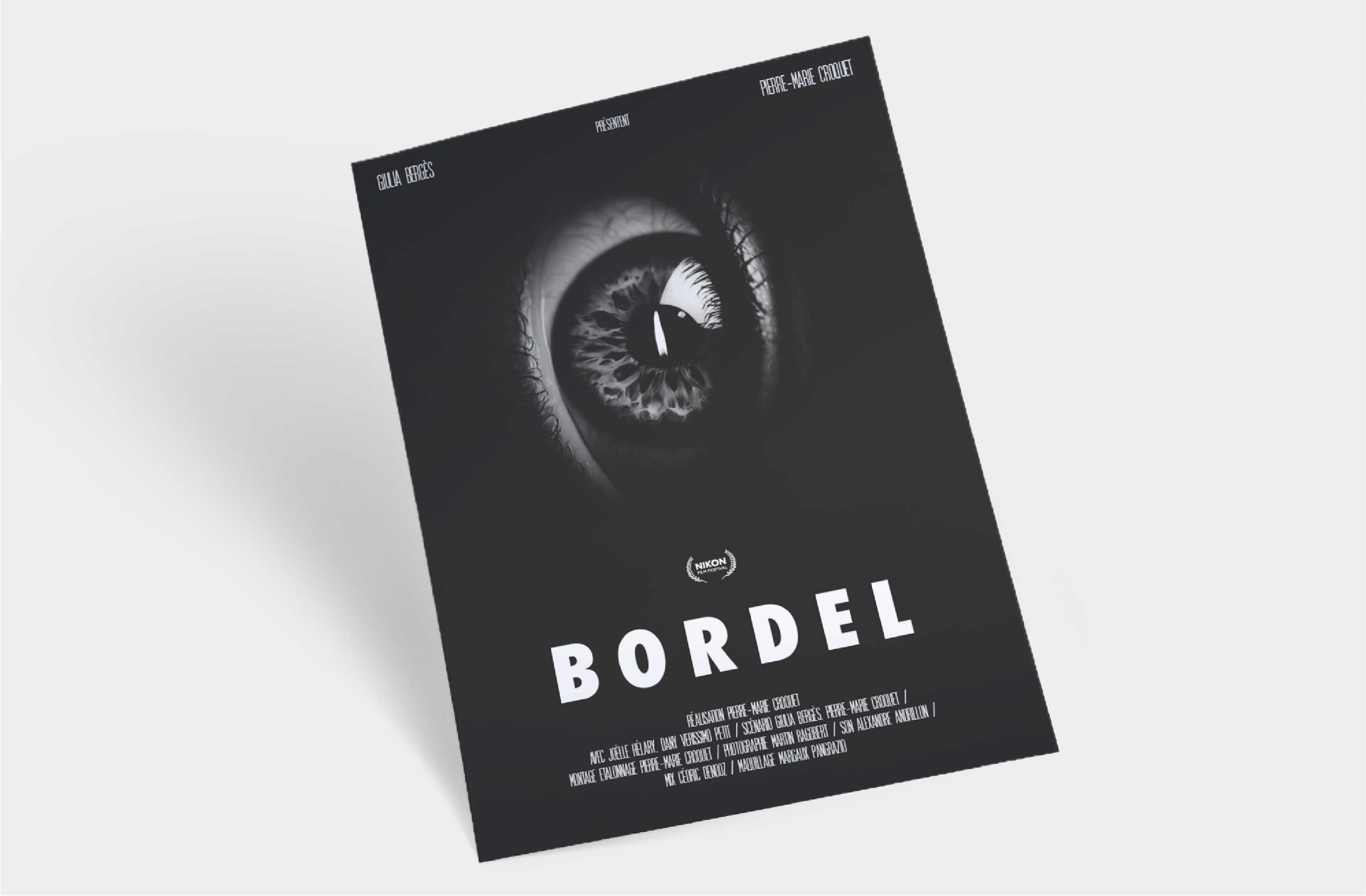 Affiche artistique de long-métrage – composition graphique avec identité visuelle forte