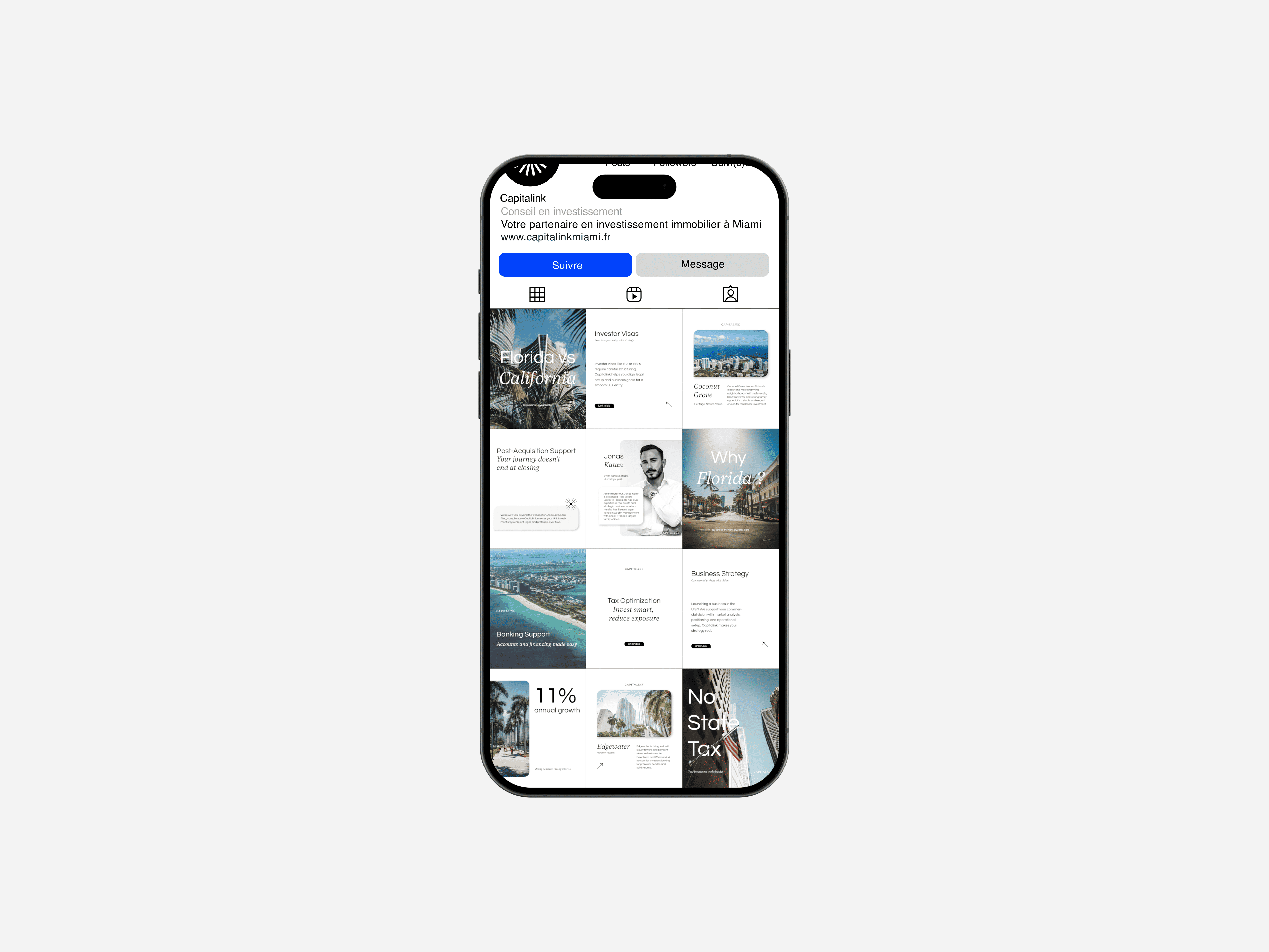 Visuels Instagram – feed harmonisé, posts cohérents et design graphique social media