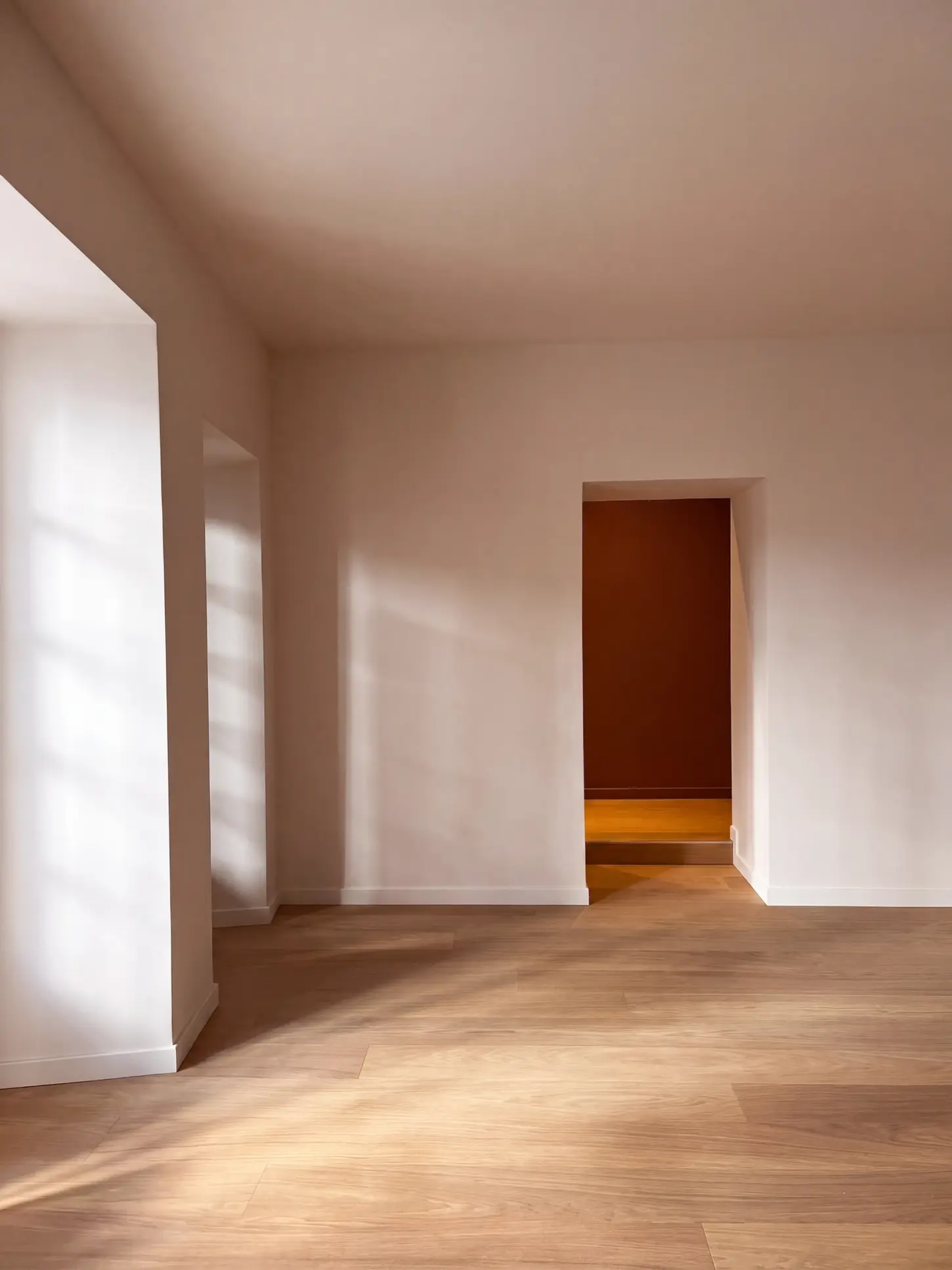Chambre lumineuse avec parquet en chêne d'un appartement à Saint-Jean-de-Luz