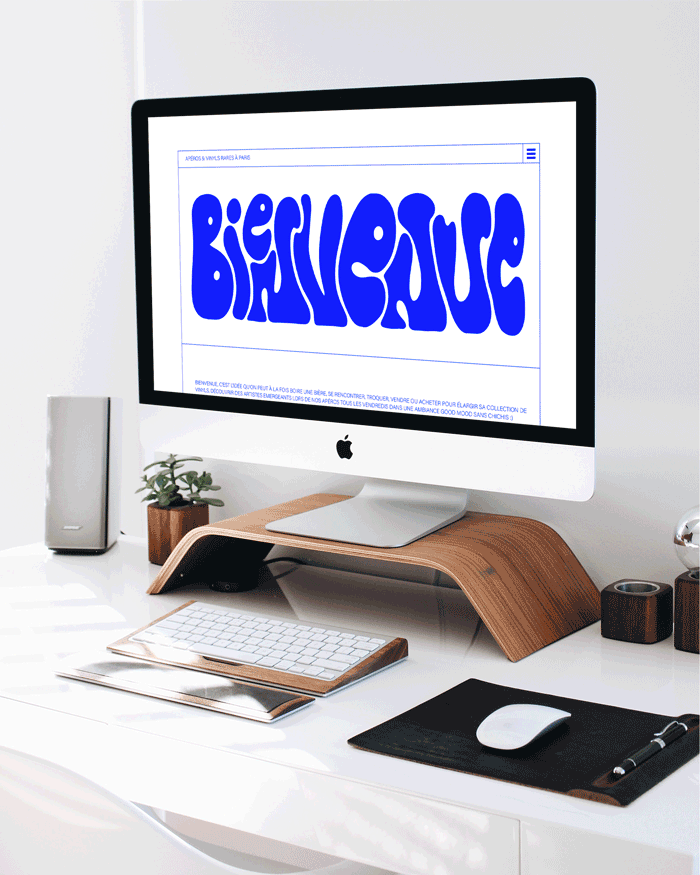 Site internet créatif – design UX/UI responsive aligné avec l’univers visuel de la marque