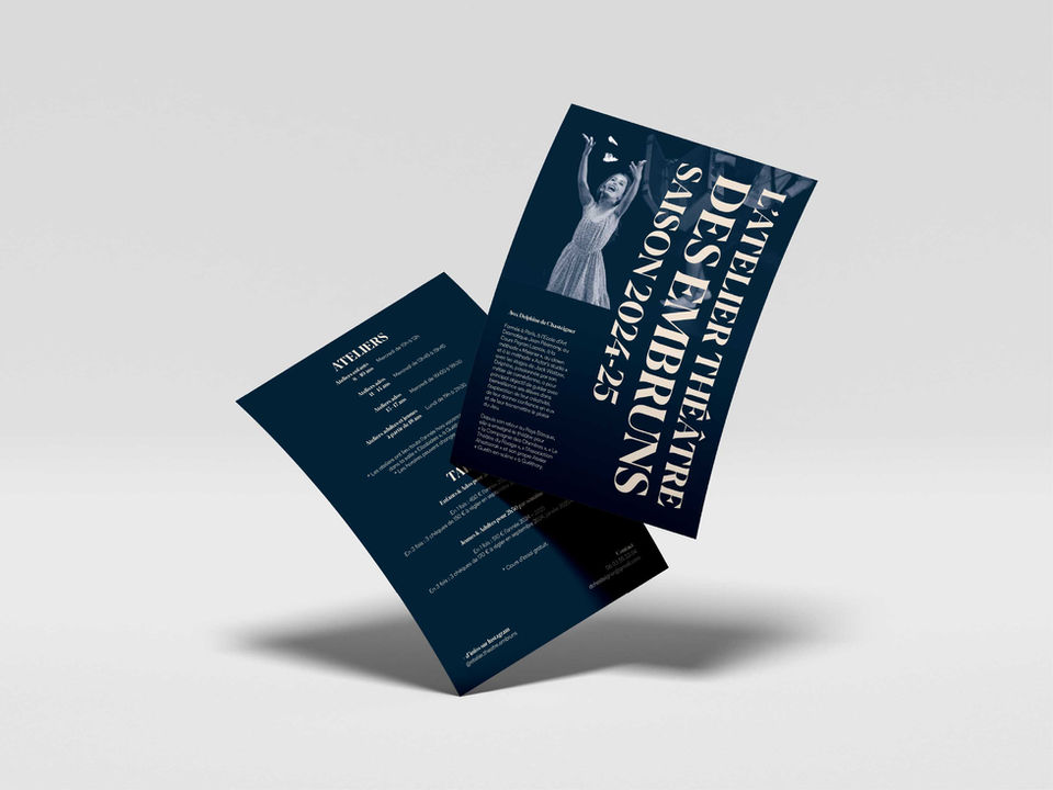 Création d’identité visuelle et supports print pour théâtre