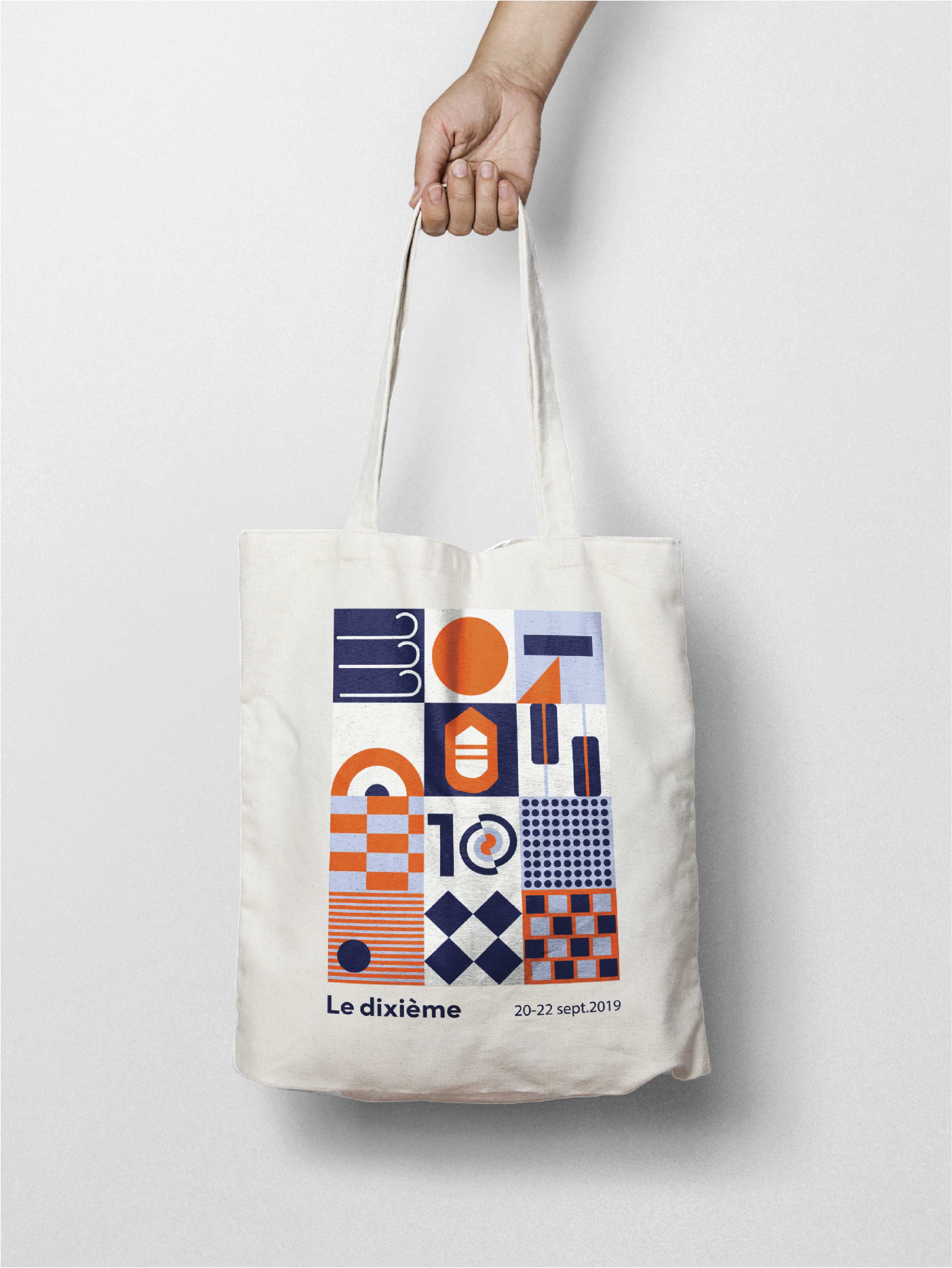 Tote bag personnalisé – déclinaison d’identité visuelle sur support textile