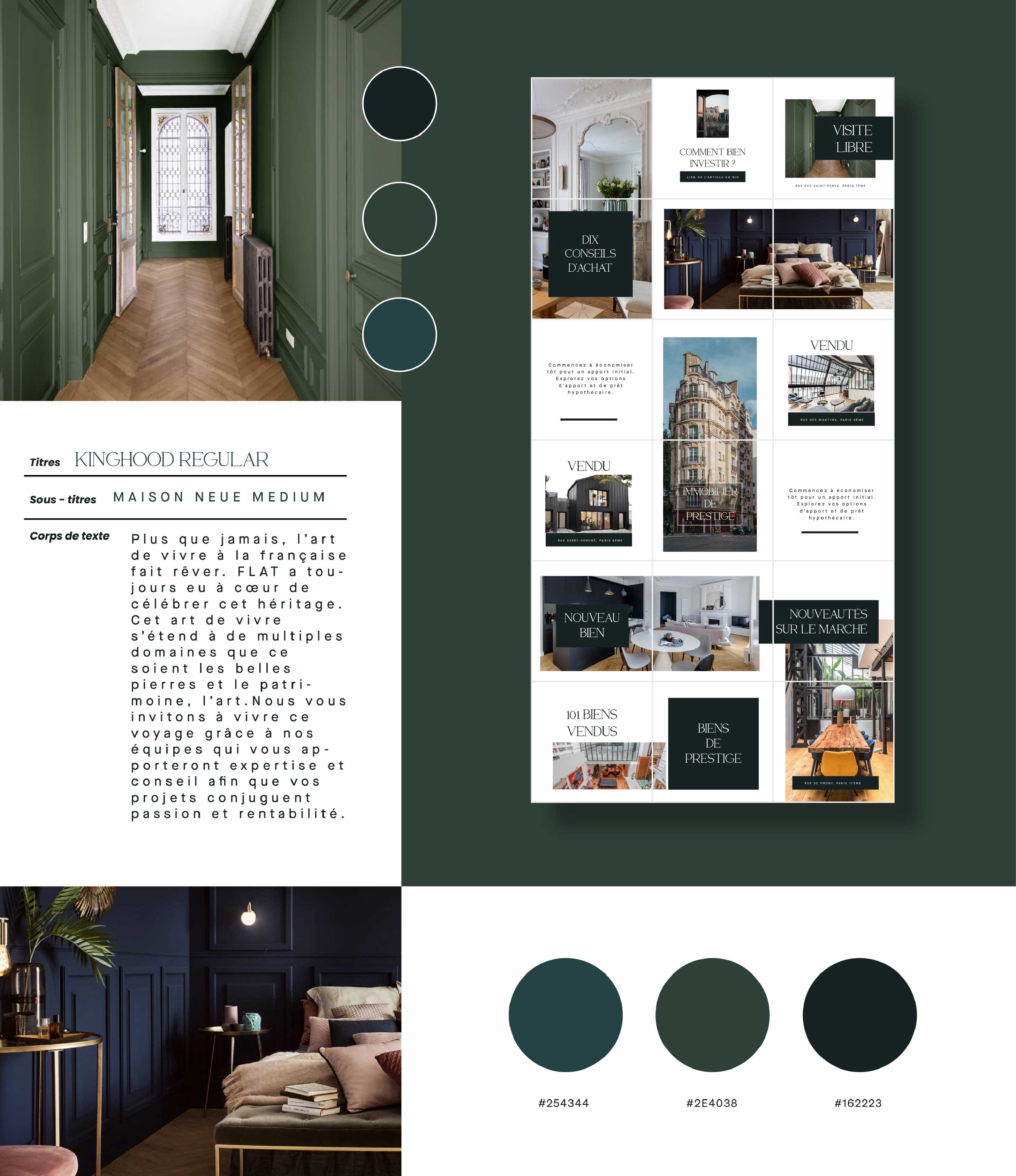 Identité visuelle complète – création graphique sur-mesure avec charte, couleurs et typographies