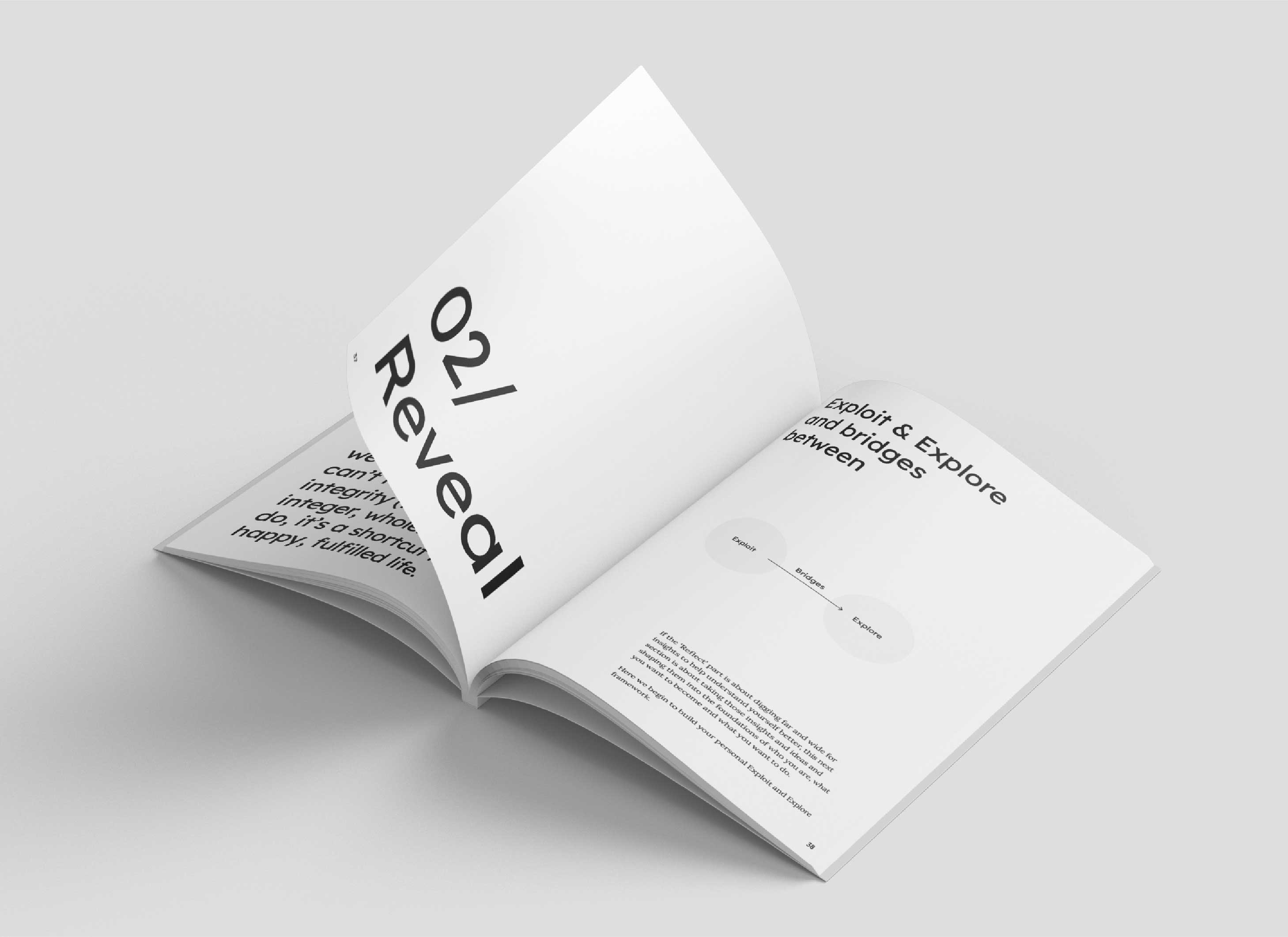 Page de contenu texte – design éditorial aéré, pensé pour une lecture confortable
