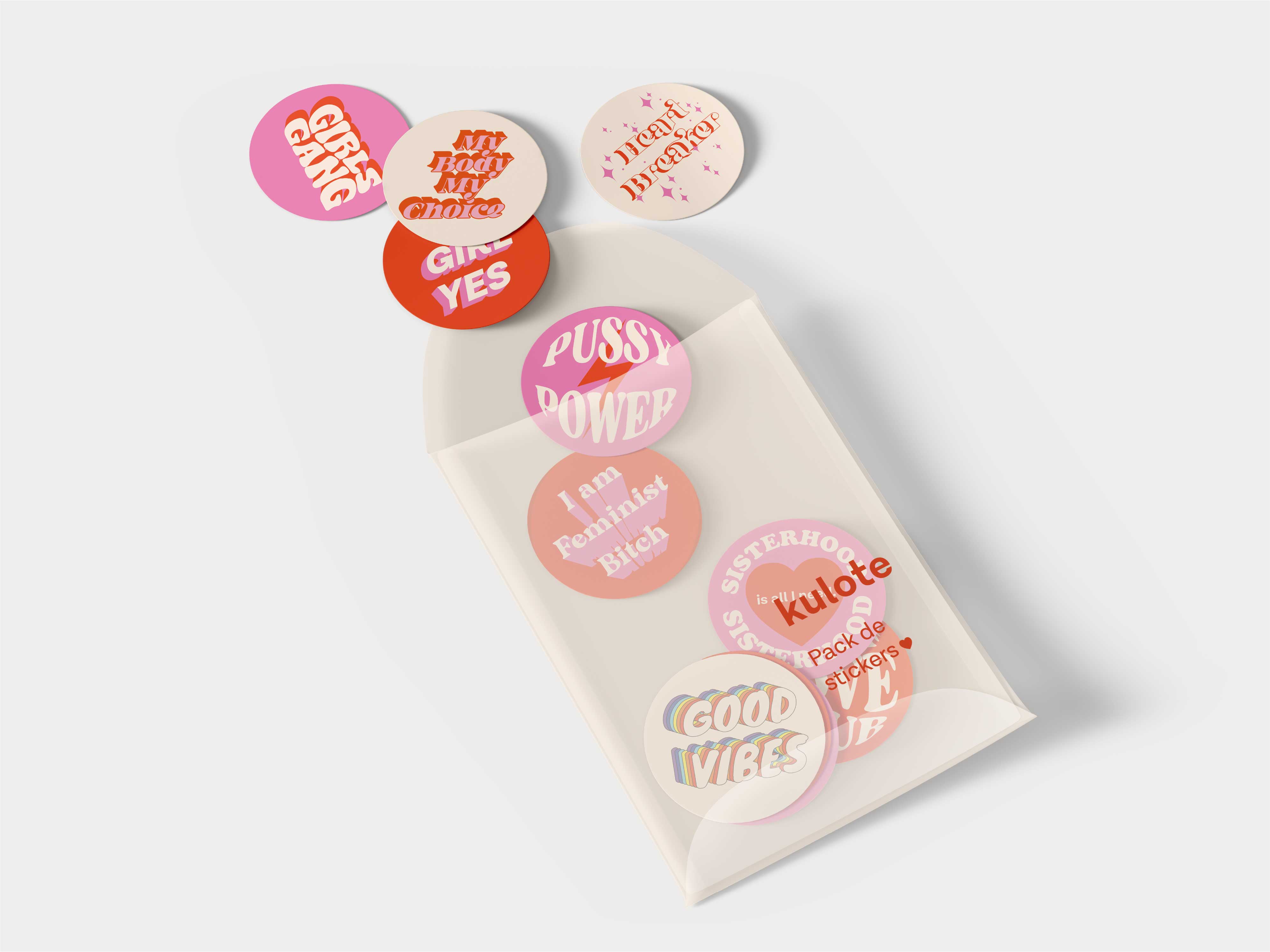 Stickers personnalisés – déclinaison visuelle ludique et cohérente avec l’univers de marque