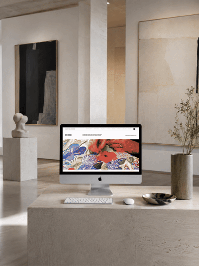 Site internet Galerie Neel Chourlet — webdesign et développement Wix Studio par La Brandisterie
