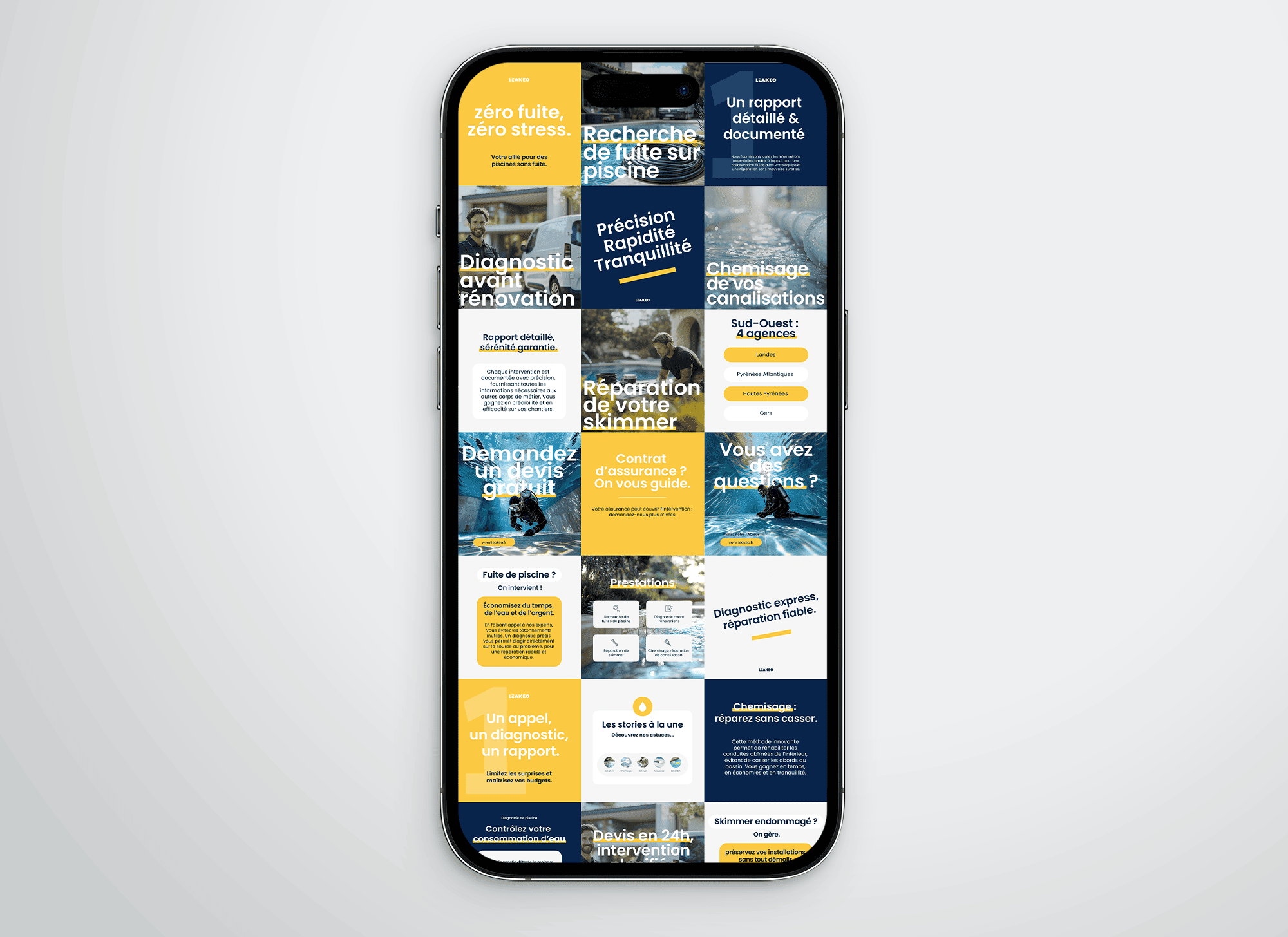 Visuels Instagram – création de contenus graphiques cohérents pour feed social media