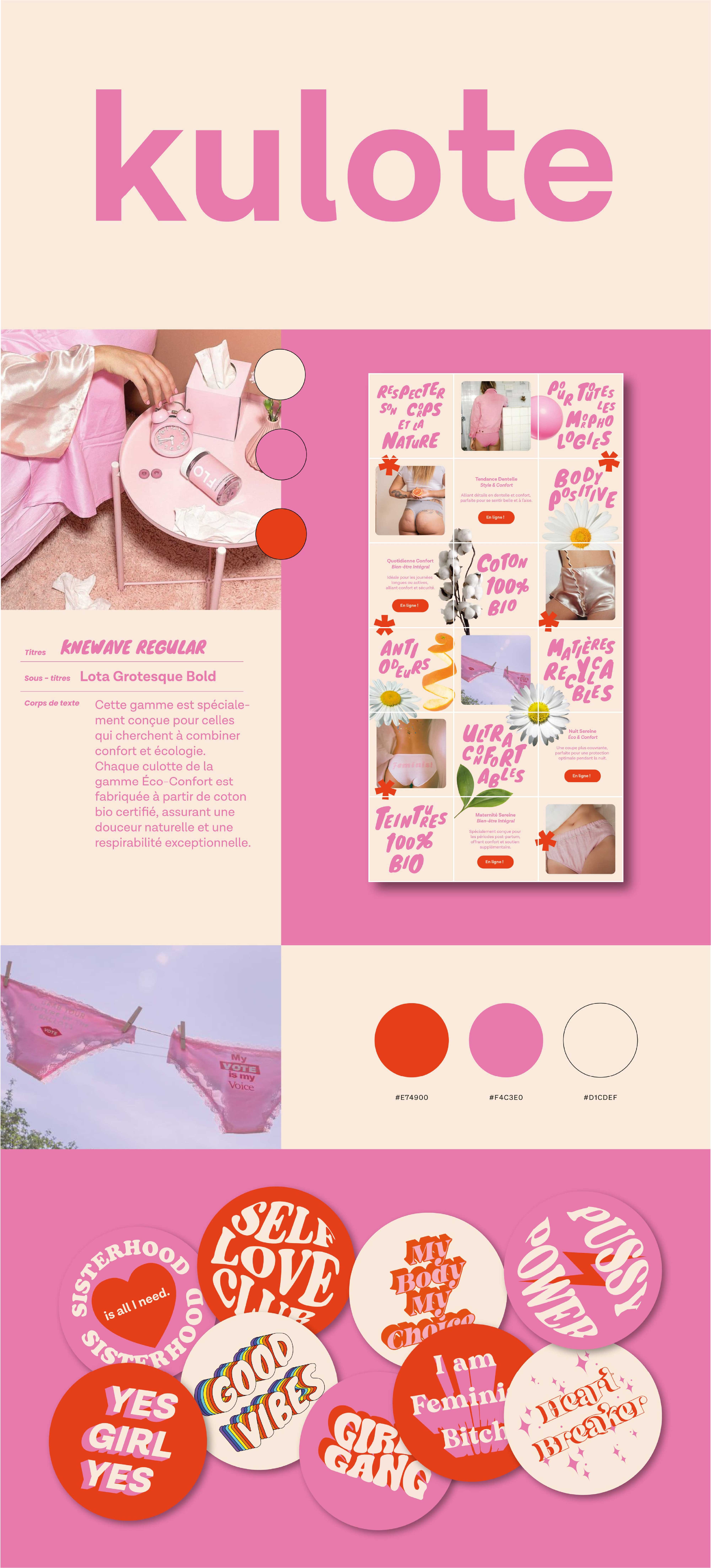 Identité visuelle complète – charte graphique sur-mesure avec logo, couleurs et typographies