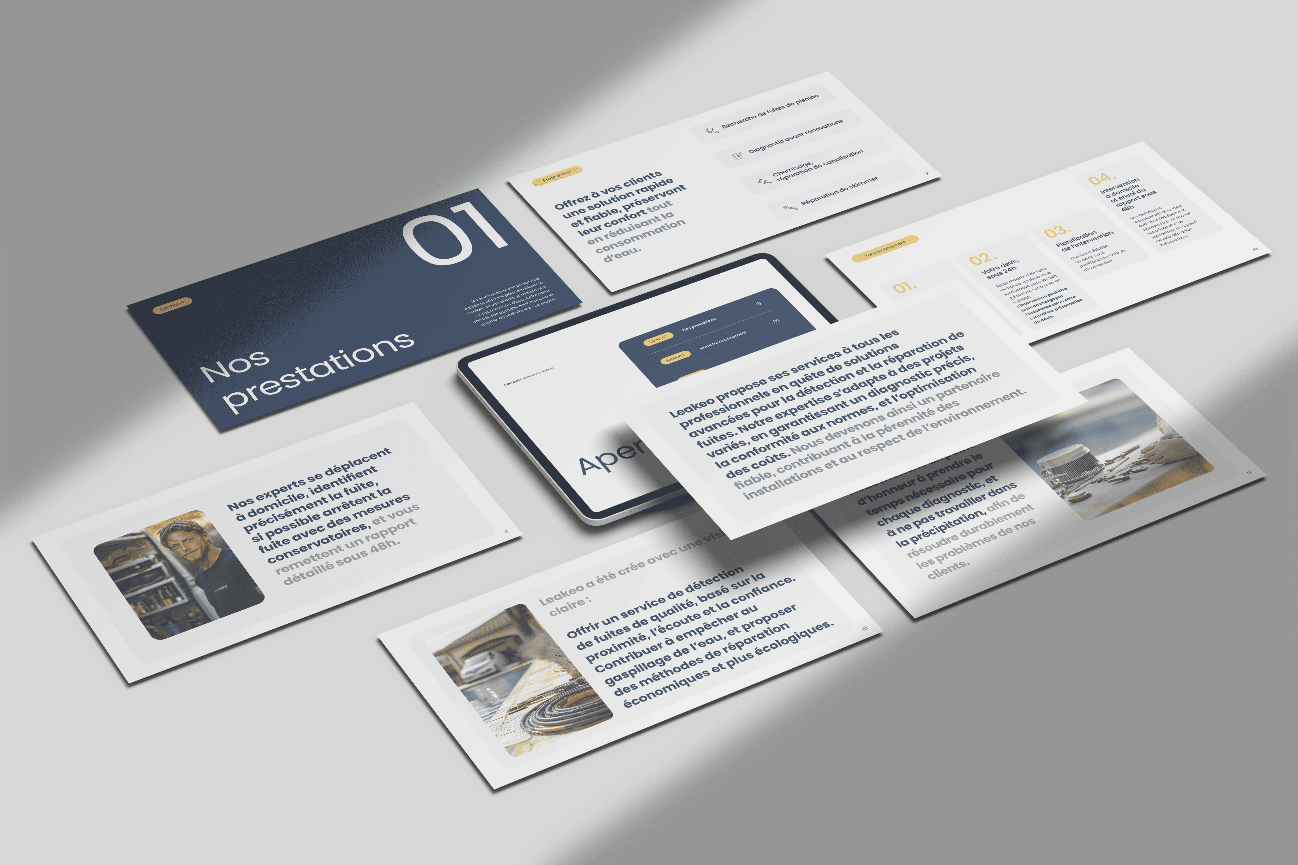Présentation PDF – document de marque avec design soigné et hiérarchie visuelle