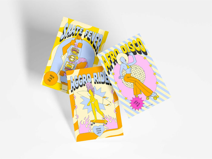 Affiche illustrée – design graphique original destiné à l’impression murale