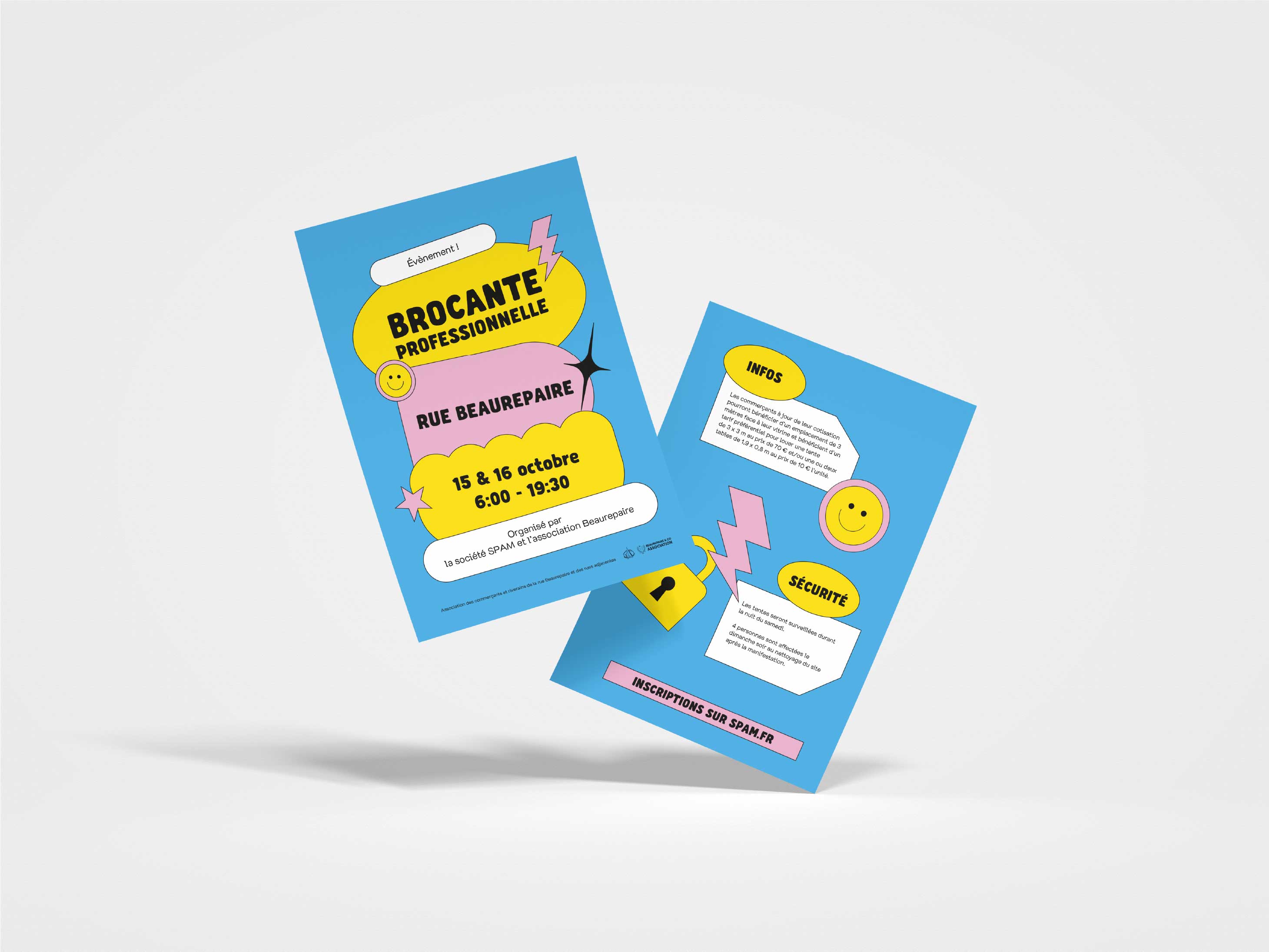 Flyer promotionnel – support imprimé avec design graphique percutant et message clair