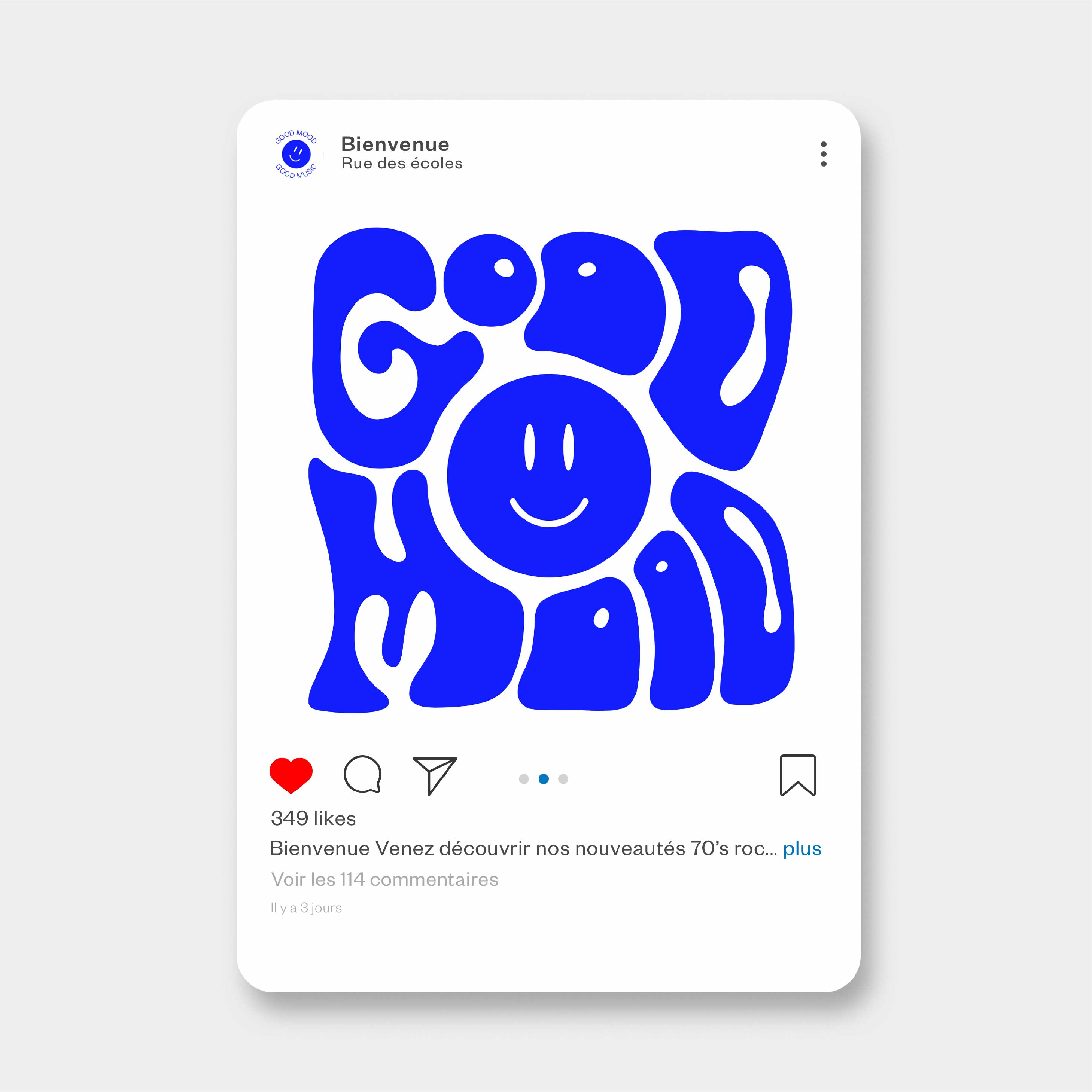 Post Instagram branding – visuel engageant pour communication digitale professionnelle