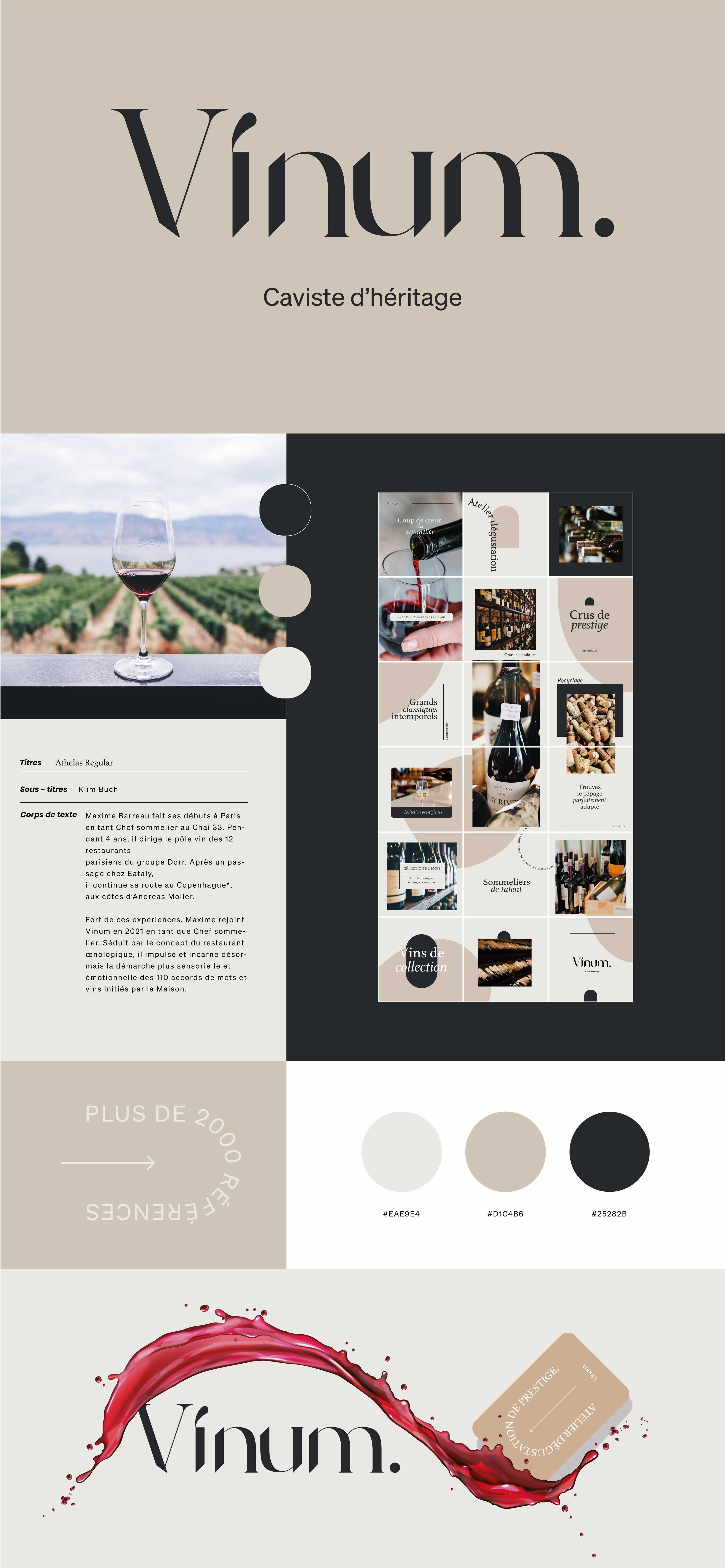 Identité visuelle complète – charte graphique, typographies, couleurs et univers de marque