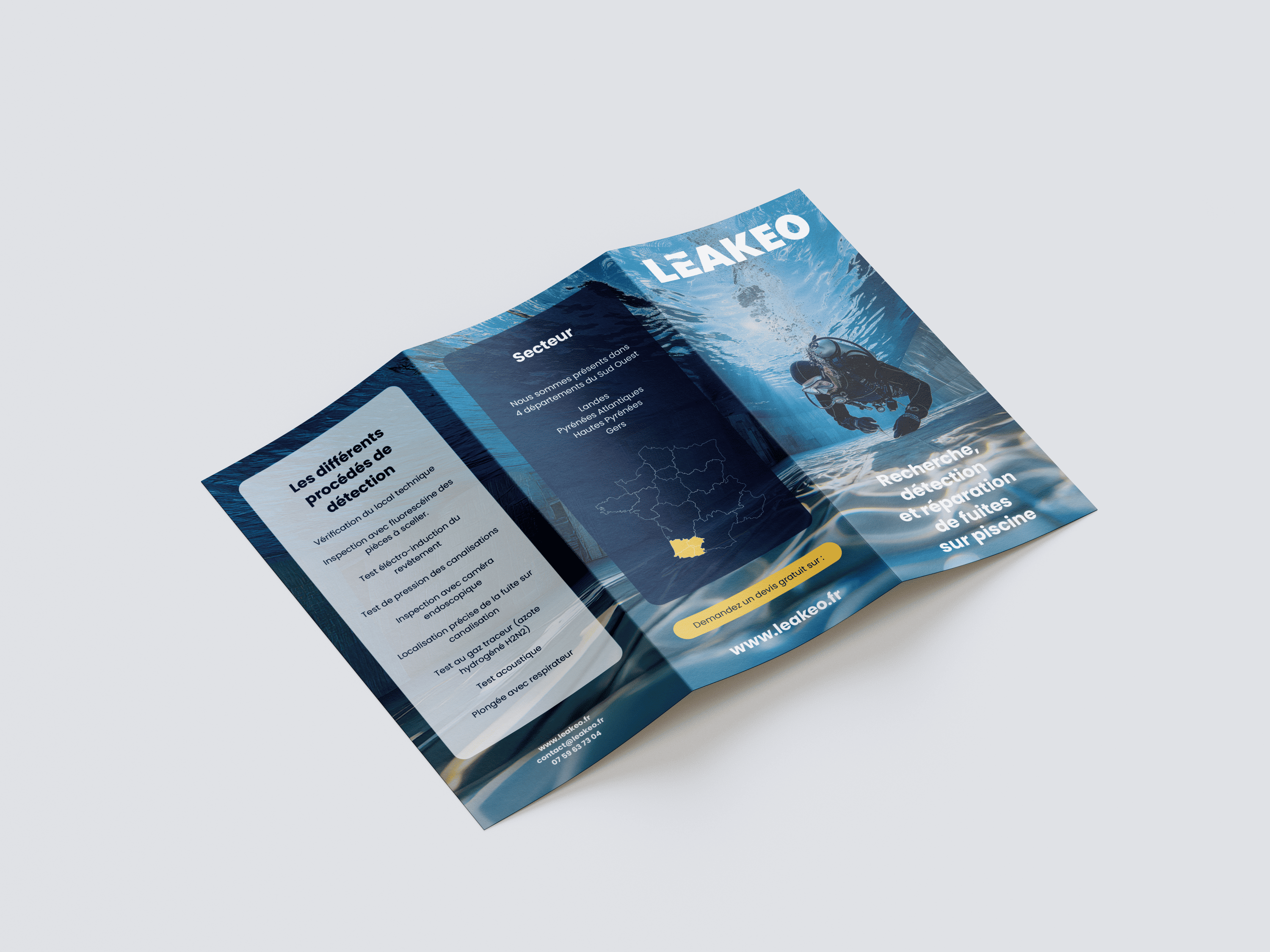 Brochure institutionnelle – graphisme structuré et branding haut de gamme