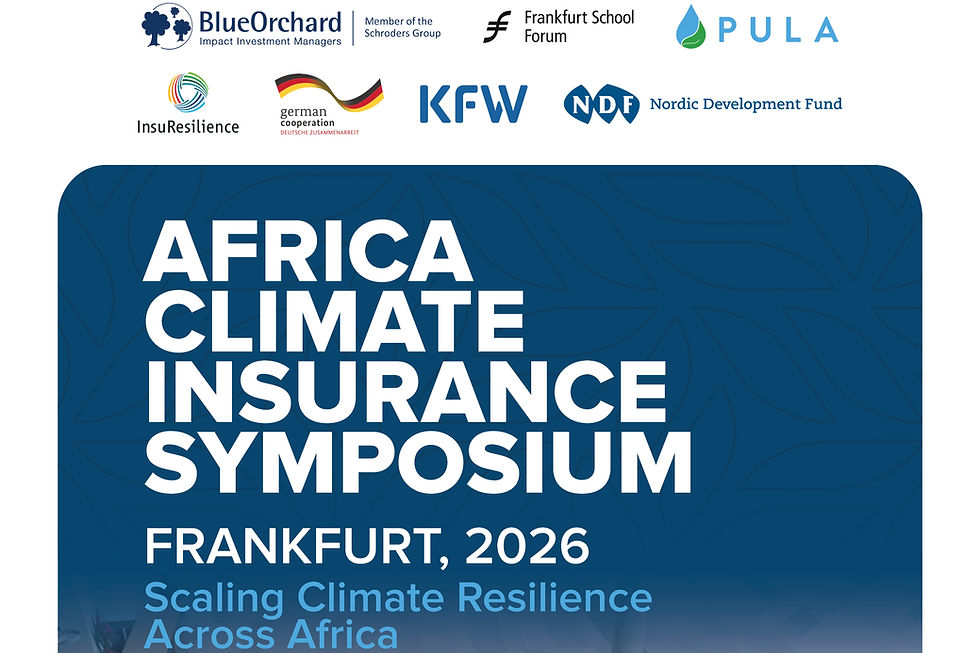 AFRICA CLIMATE INSURANCE SYMPOSIUM Frankfurt, 2026