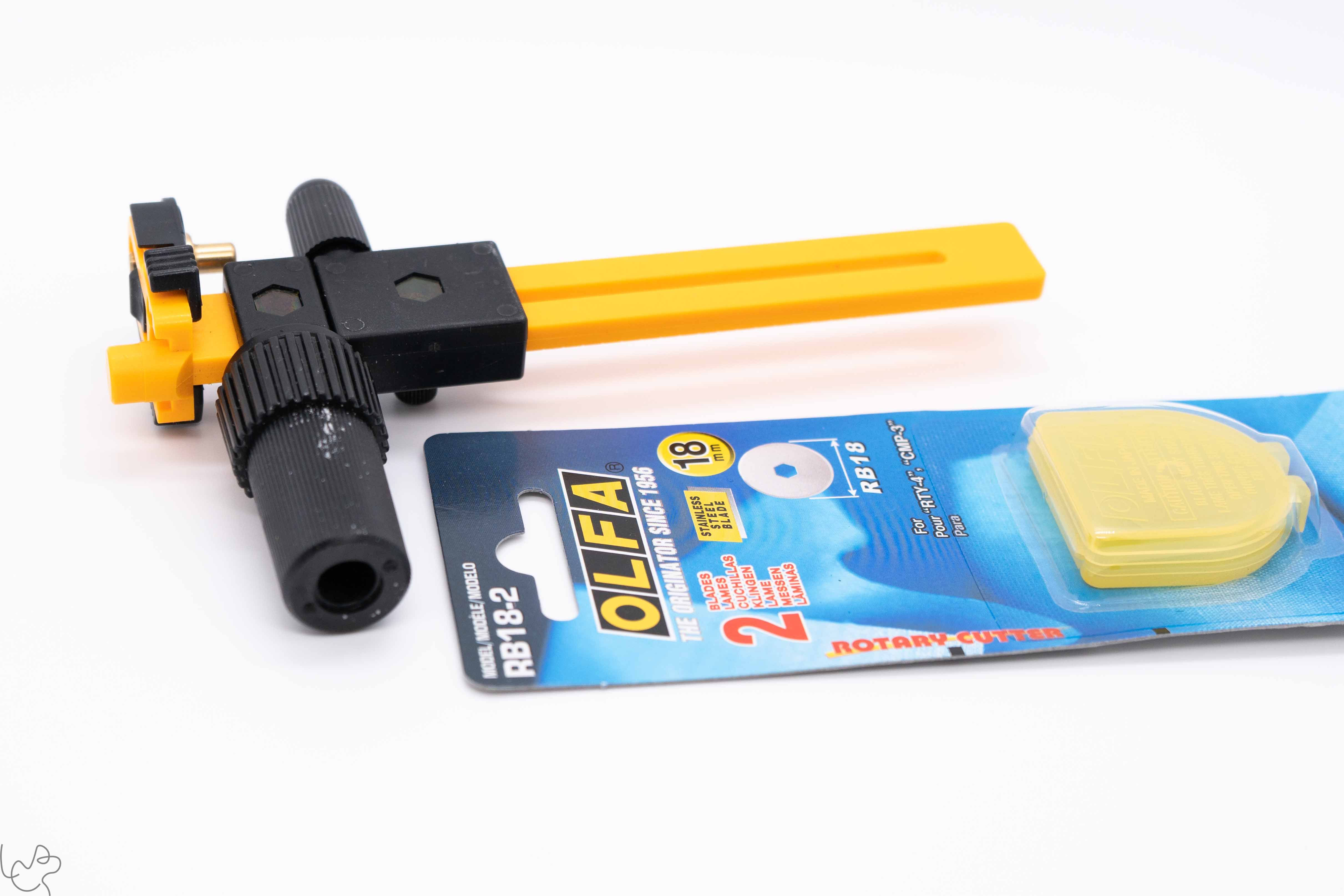 Used! Olfa Japanese Cutting Tool 18mm Adjustable Rotary Compass Cutter
