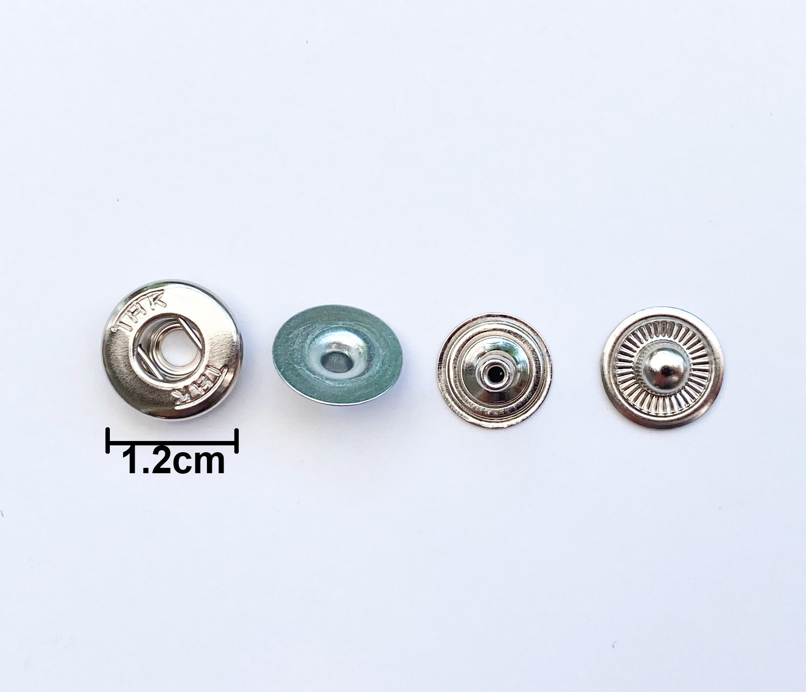10 Sets 12mm High Quality Accessories Rivets Snap Button Hidden Studs Silver