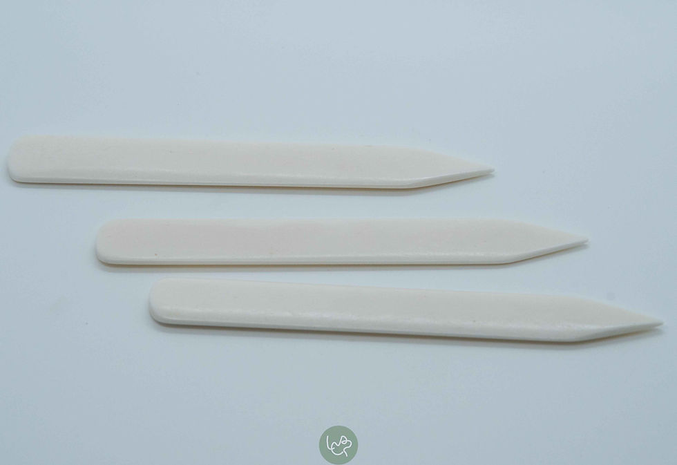 6 X 3/4 Inch Leather Bone Folder By Craftool - Multi-Purpose Creaser, Burnisher & Slicking Stick For Crafting