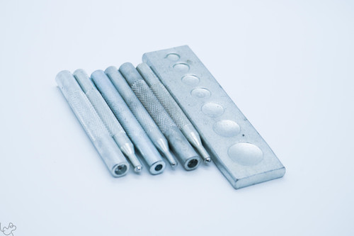 Used! Full Sets of Spring Snap Rivets Setter Installer | Leap Leather Craft