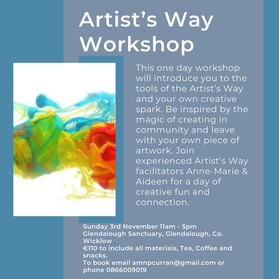 Create and Connect using 'The Artist's Way' Workshop 11am-5pm