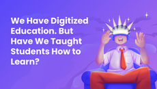 A student immersed in digital learning
