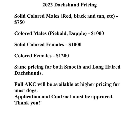 These are our prices for 2023.