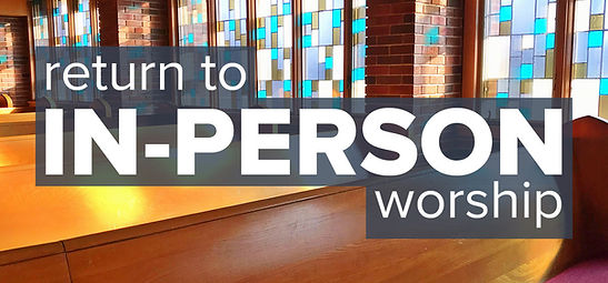 A reminder that our church offers in-person worship.