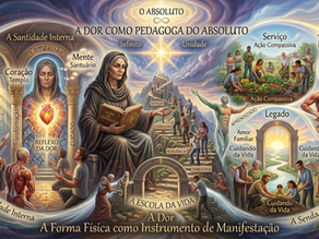 A imagem de contemplação dor a pedagoga do absoluto.
