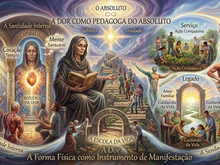 A imagem de contemplação dor a pedagoga do absoluto.