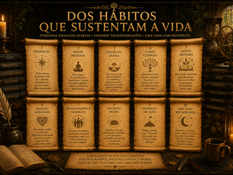 dos Hábitos que Sustentam a Vida