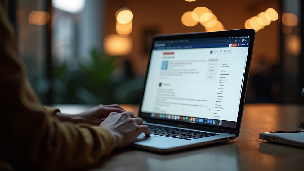 Nahaufnahme eines Laptops mit einer Online-Lernplattform auf dem Bildschirm