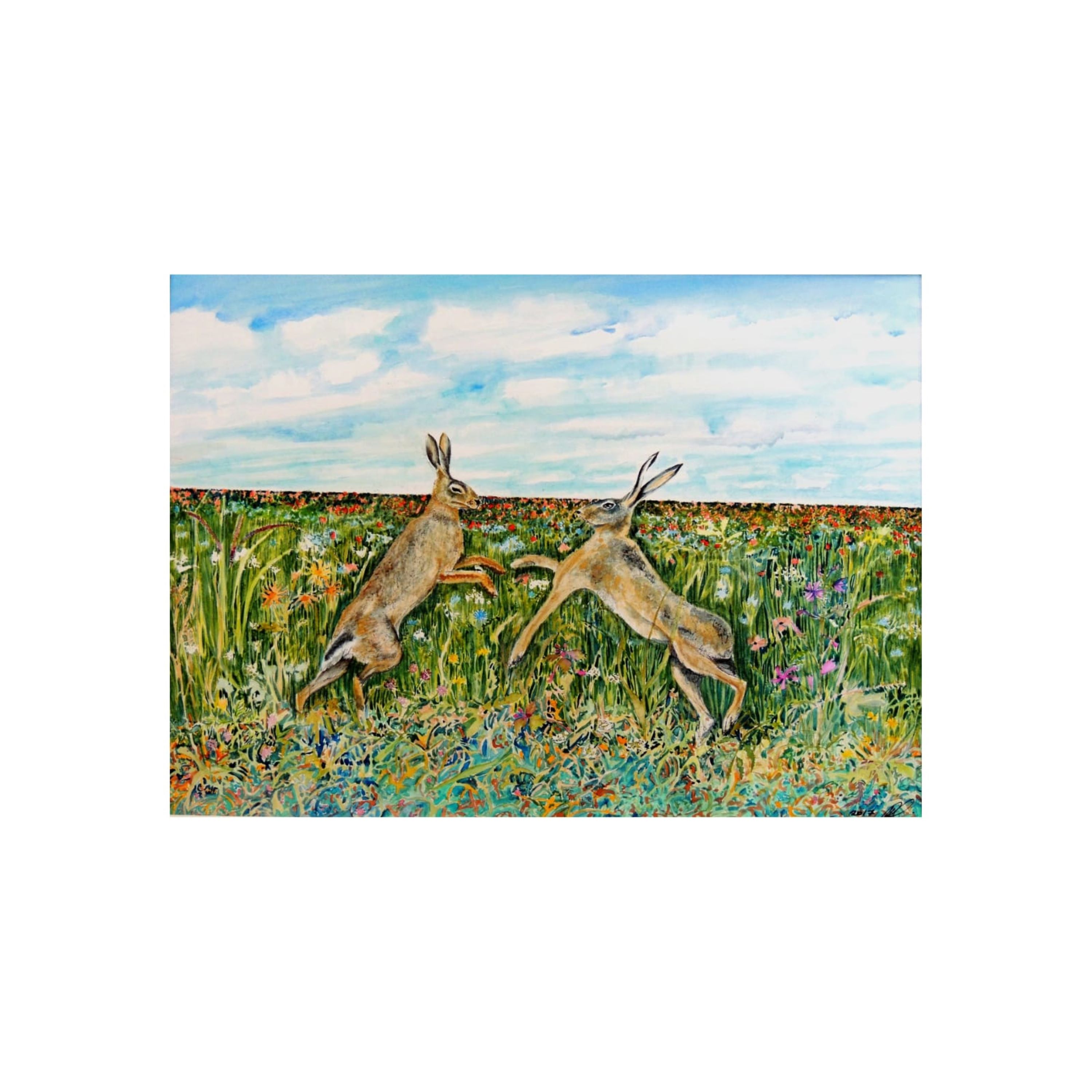 Dancing Hares
