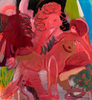 Pink Girl, 157x146 cm, oil on canvas, 2022