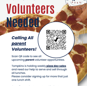 Parent Volunteer Needed - Pizza Sale
