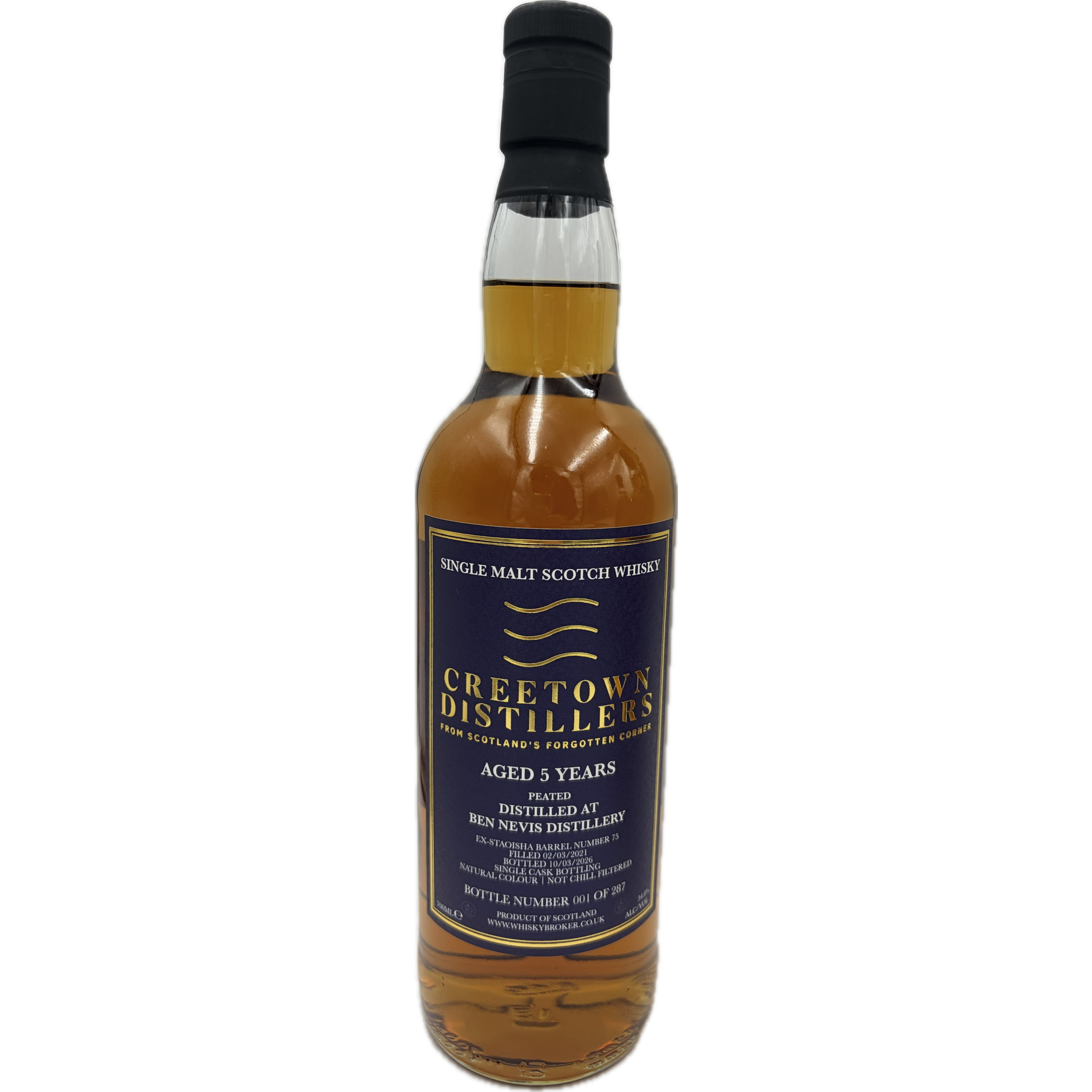 5 year old Distilled at Ben Nevis Distillery