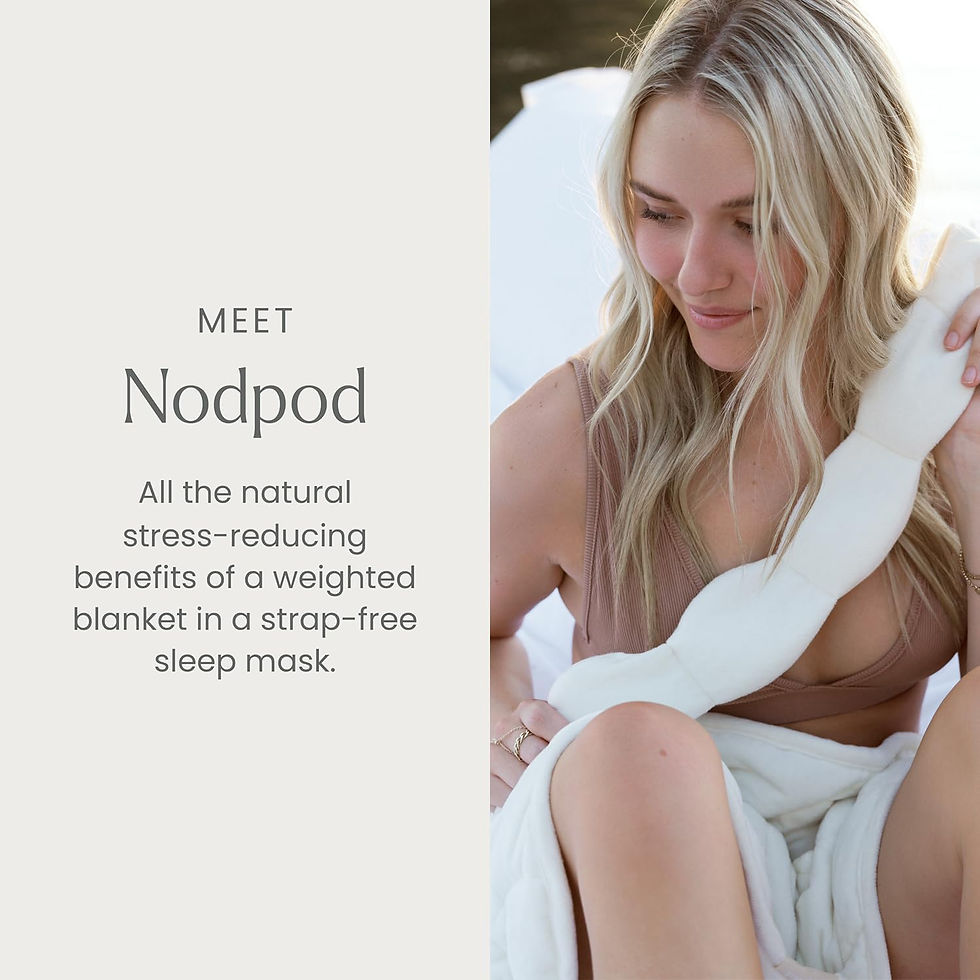 Thumbnail: Nodpod | The Everyday Mask — Weighted Cotton Eye Mask, Bone