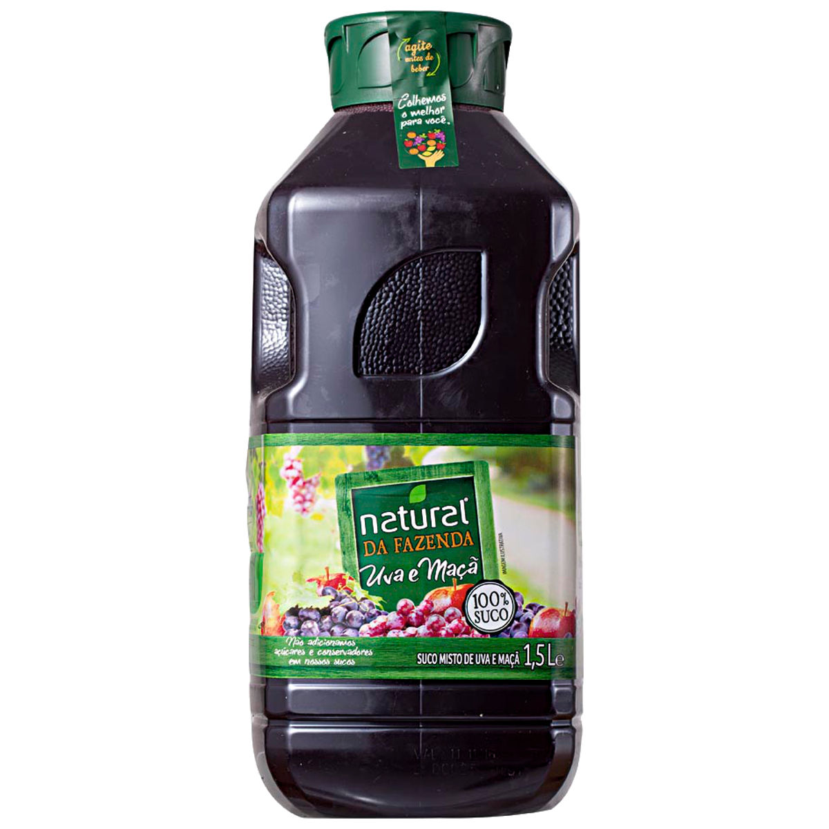 Suco de Uva e Maçã NATURAL DA FAZENDA Garrafa 1,5 Litros