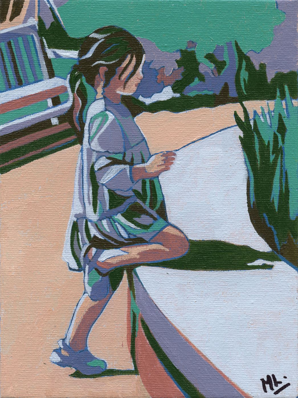 Girl in the Park - Card