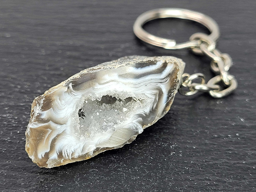 Miniaturbild: Schlüsselanhänger Achat Geode