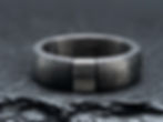 Ring Carbon mit Edelstahlelement