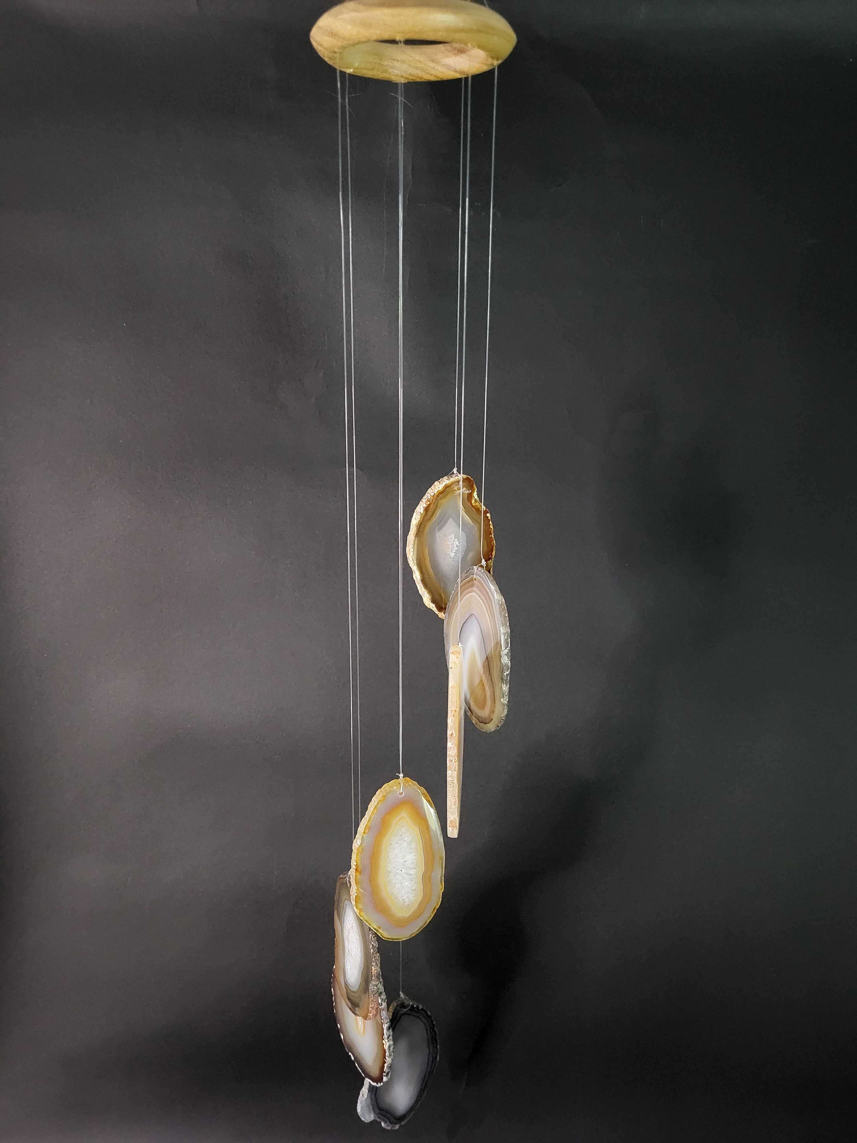 Windspiel Achat Natur, 70cm