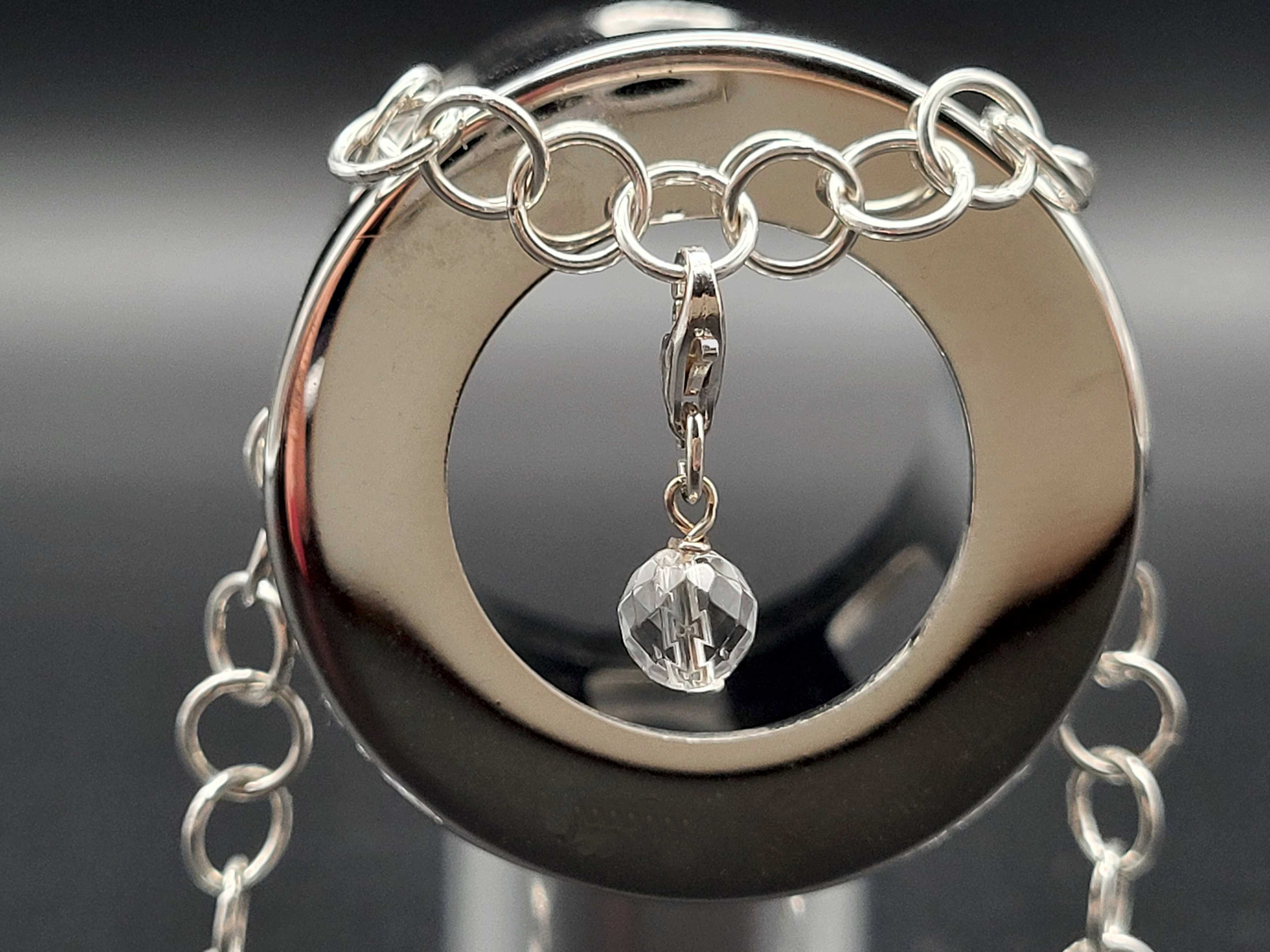 Bergkristall Charm für Bettelarmband, Edelsteinanhänger