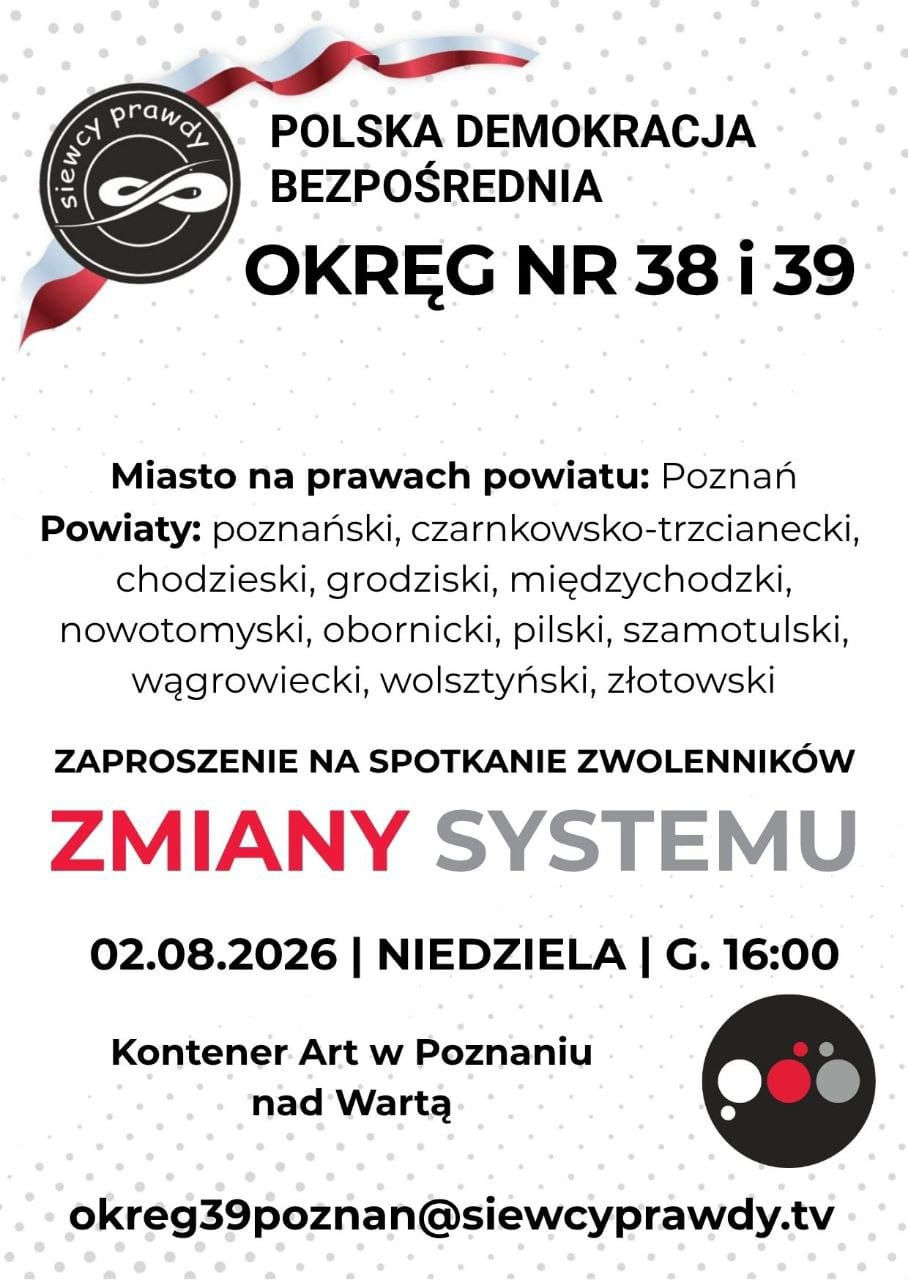 Poznań i okolice – okręgi nr 38 i 39