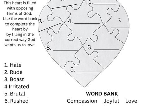 Opposing Hearts Activity Worksheet