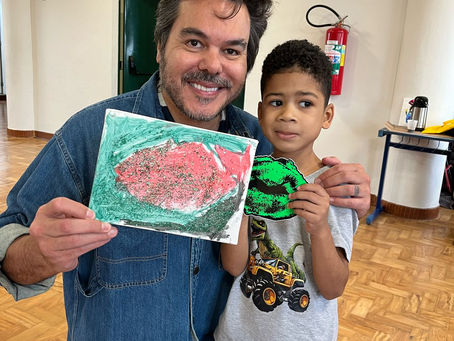 Aula de arte com o artista Alê Jordão