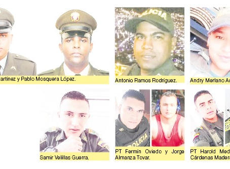 Policías al filo de la muerte, perpetrados por el Clan del Golfo y que obedece a un plan pistola.