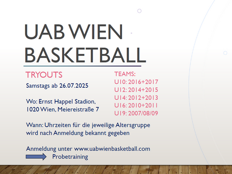 TRYOUTS Nachwuchsteams