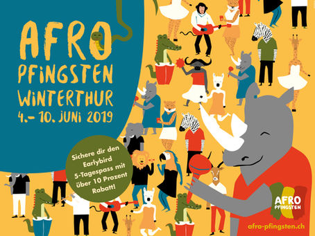 Treffen Sie uns am Freitag und Samstag am Afro-Pfingsten-Festival in Winterthur