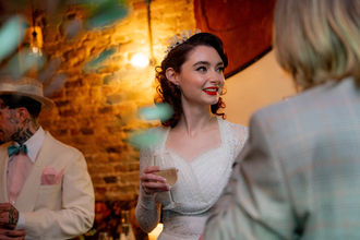 Evening photography at Campania & Jones in central London for a bride and groom